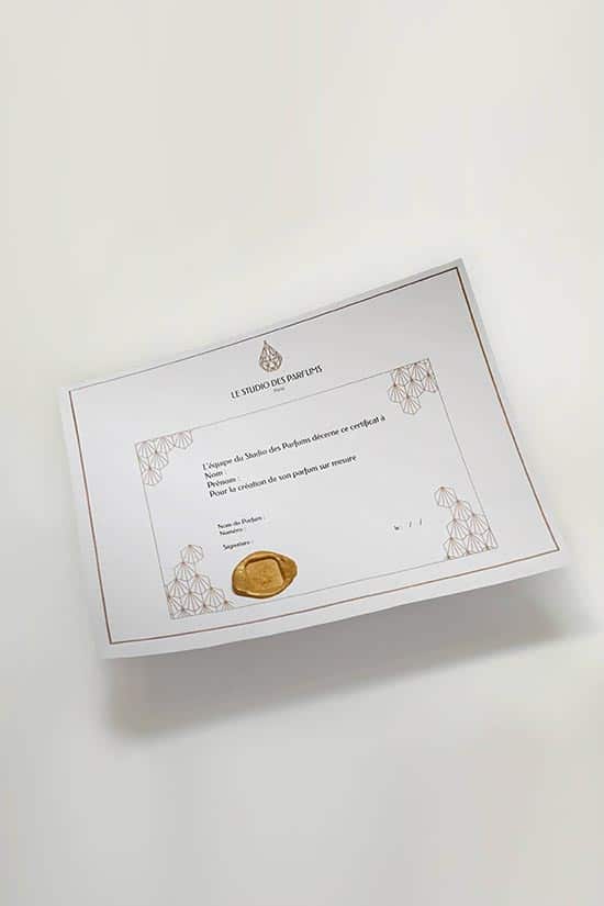 apprentice perfumer certificate