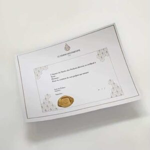apprentice perfumer certificate